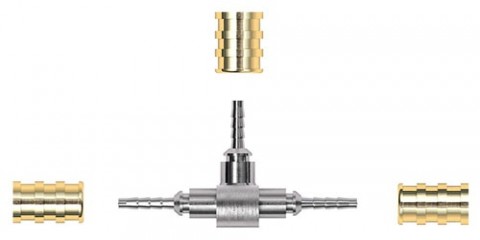 Тройник TPC-104 для шланга DN2