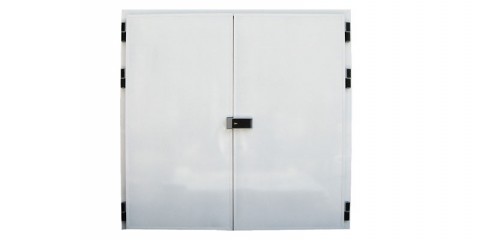 Распашные двустворчатые холодильные двери